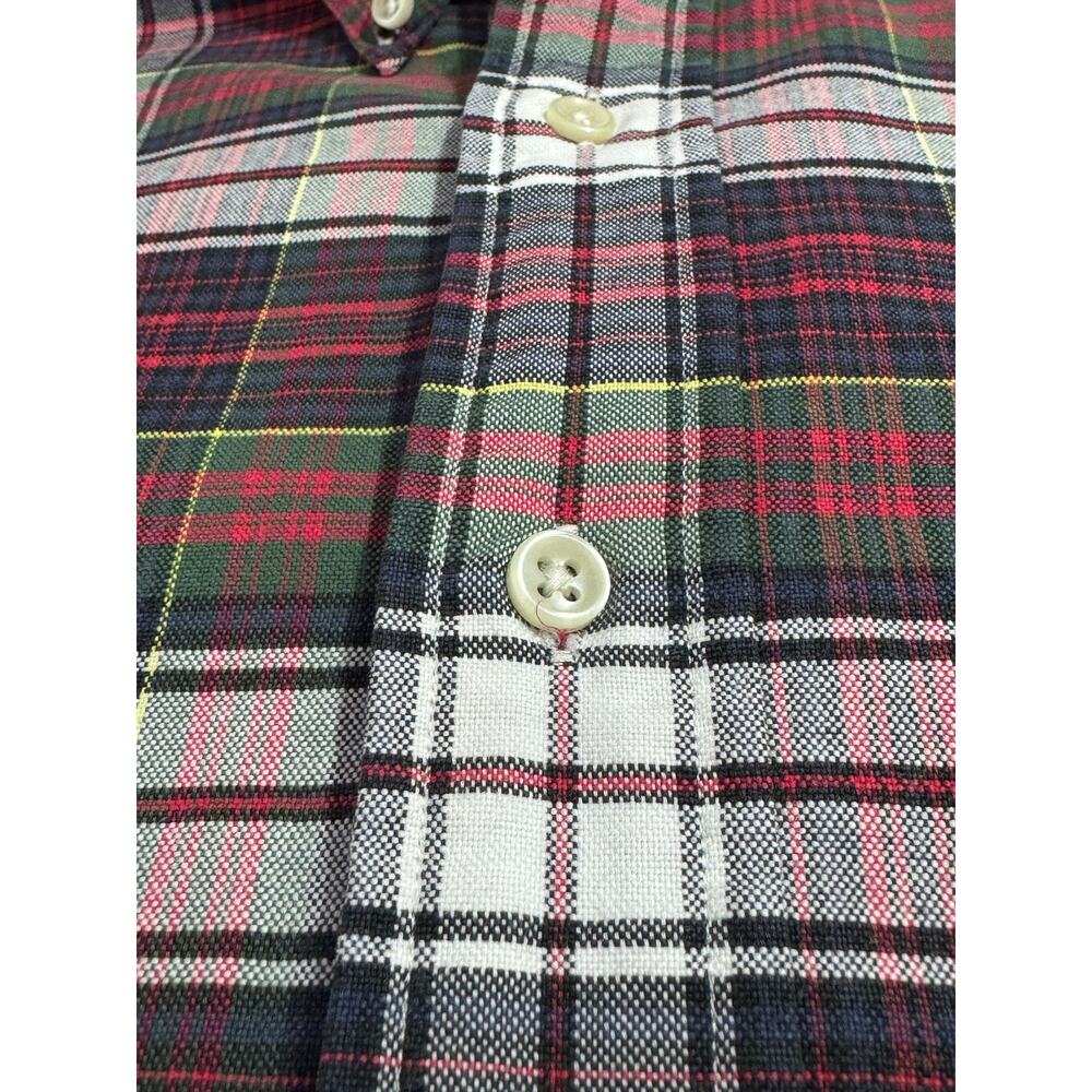 POLO RALPH LAUREN SHIRT — Red Green Yellow Plaid Classic Fit Men's XL - Picture 9 of 9